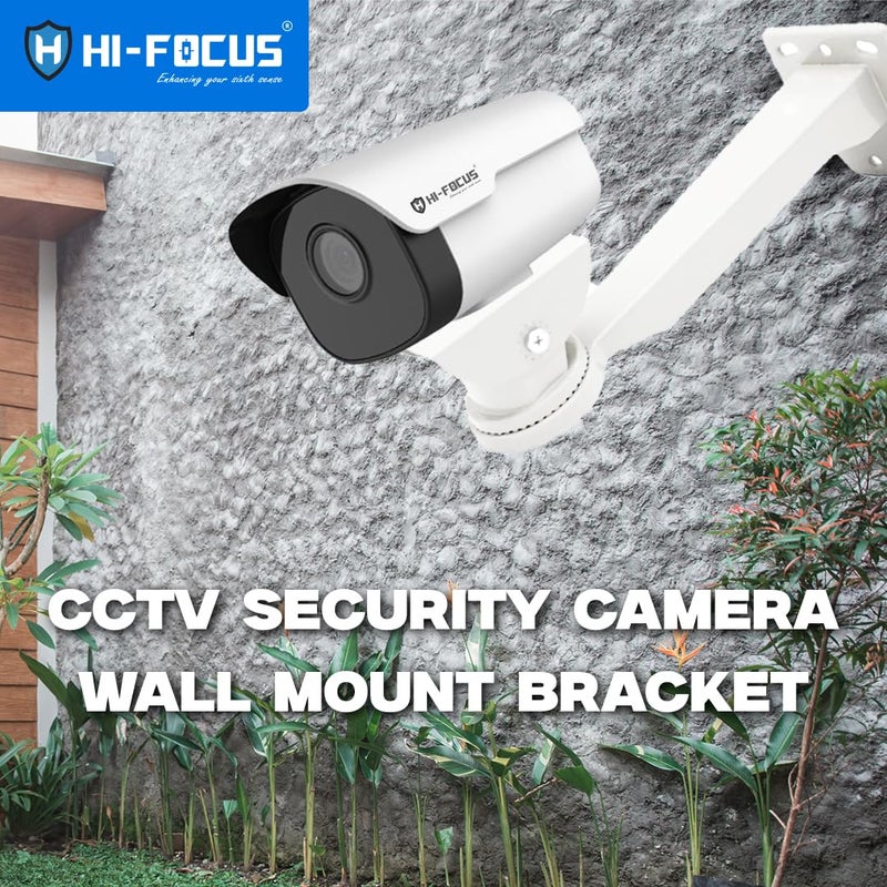 HIFOCUS Heavy Duty Metal Wall Mounting Bracket/Stand for Bullet Cameras, Universal Indoor & Outdoor Use, 15 cm (6 Inch) Length with Housing (Enclosure) - Image 5