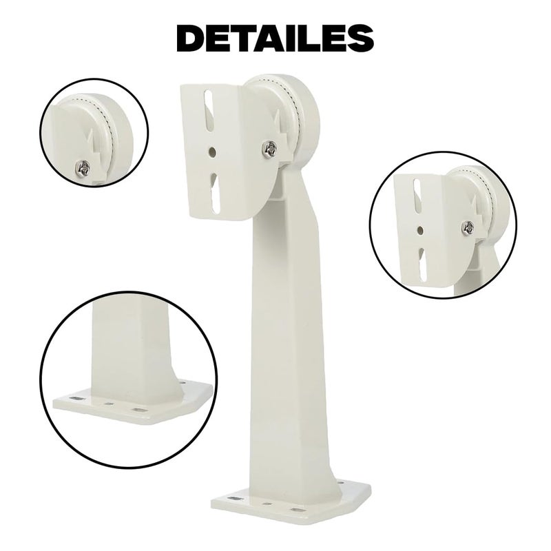 HIFOCUS Heavy Duty Metal Wall Mounting Bracket/Stand for Bullet Cameras, Universal Indoor & Outdoor Use, 15 cm (6 Inch) Length with Housing (Enclosure) - Image 2