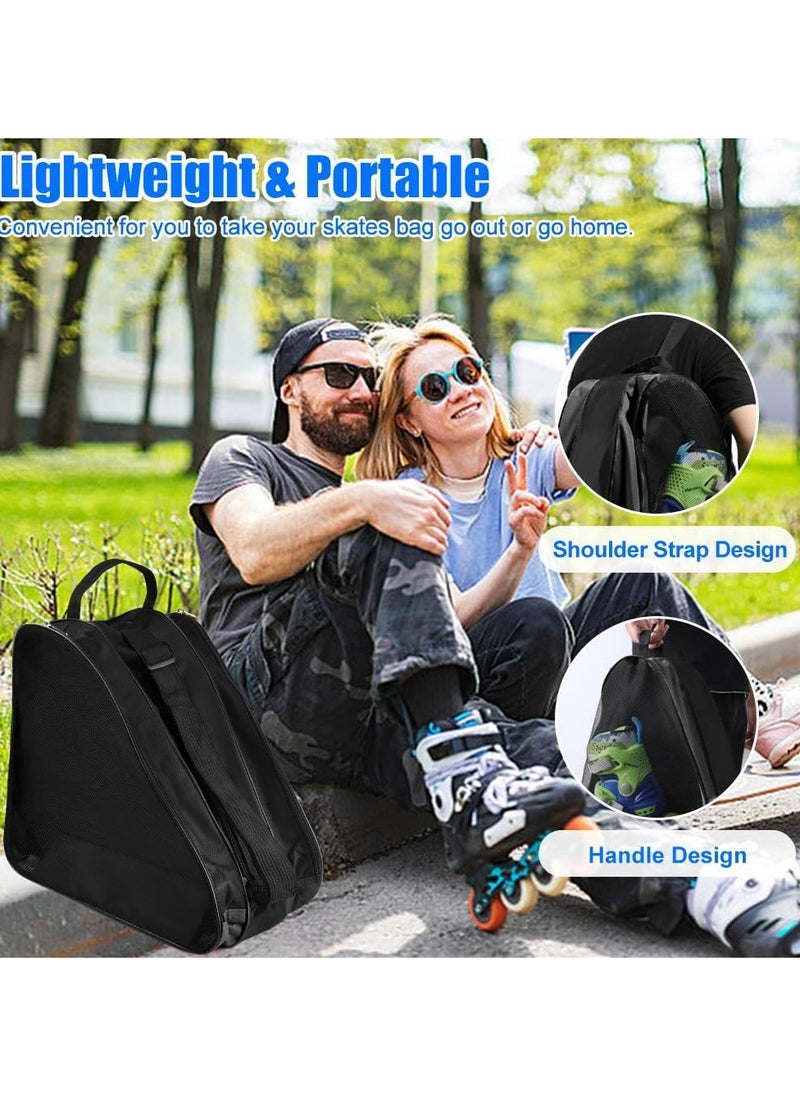CMGTYYD Roller Skate Bag, Breathable Ice Skate Bag with Adjustable Shoulder Strap, Unisex Inline Skates Carry Bag Case,Triangle Skate Shoe Bag, Oxford Cloth Roller Skating Bag  - Image 5