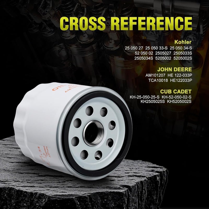 Butom 52 050 02-S Oil Filter for Kohler Engines (2 Pack) - Image 3