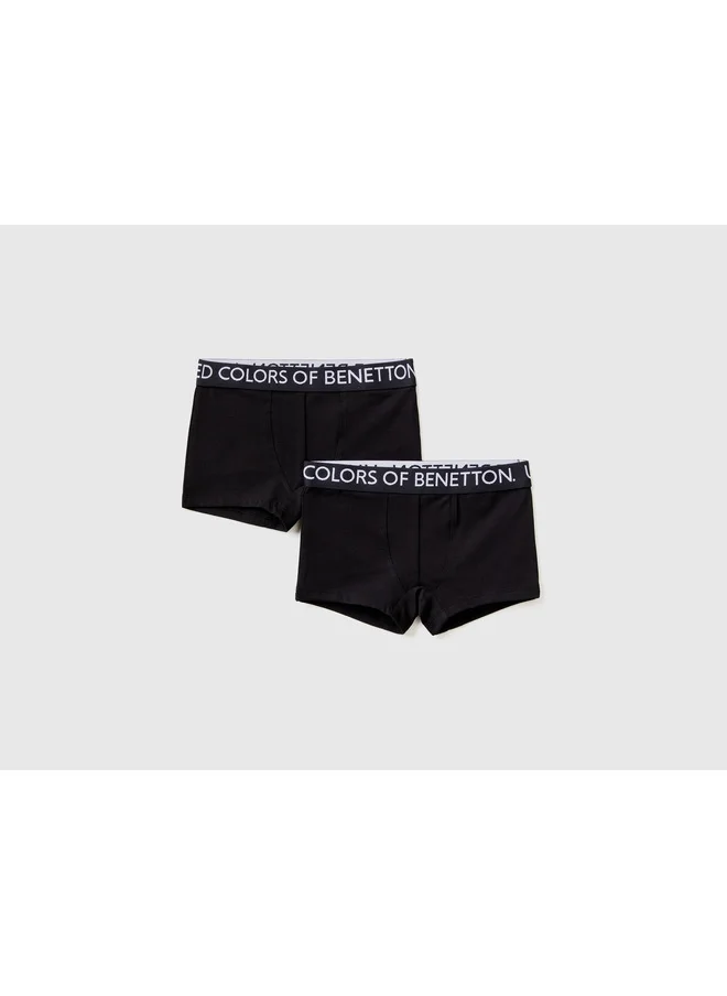 UNITED COLORS OF BENETTON Two Boxers In Stretch Cotton