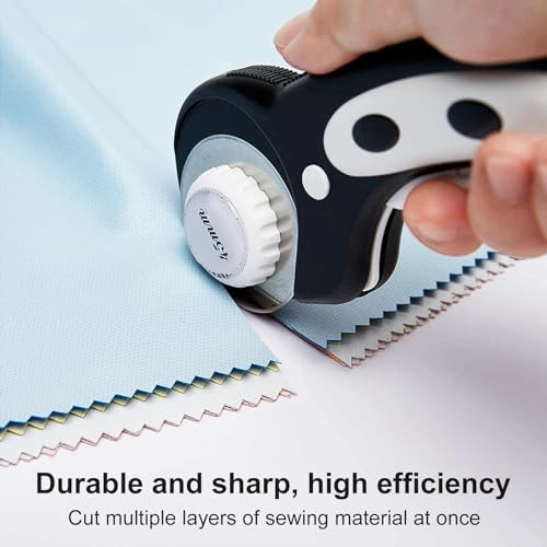 SSPONT 10 Packs 45mm Rotary Cutter Blades 45mm Quilting supplies Rotary Cutter Blades for fabric by SSPONT, compatible with OLFA,Fiskars,Mr.Pen,DAFA,Truecut etc. Sewing Arts Crafts, Sharp and Durable - Image 2