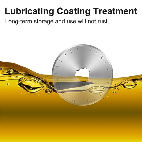 SSPONT 10 Packs 45mm Rotary Cutter Blades 45mm Quilting supplies Rotary Cutter Blades for fabric by SSPONT, compatible with OLFA,Fiskars,Mr.Pen,DAFA,Truecut etc. Sewing Arts Crafts, Sharp and Durable - Image 5