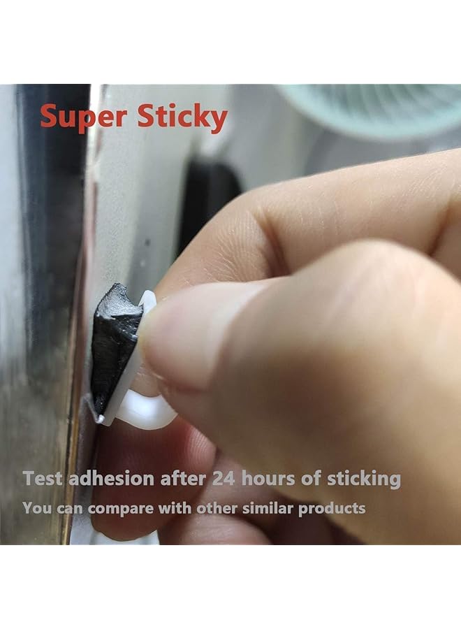 erorex Upgraded 100 Pcs Adhesive Cable Clips Wall Wire Clips For Cable Management Strong Cord Clips Wire Holders For The Wall Under Desk Lights Car Dash Cam Ethernet Electric Wires Small Black - Image 4