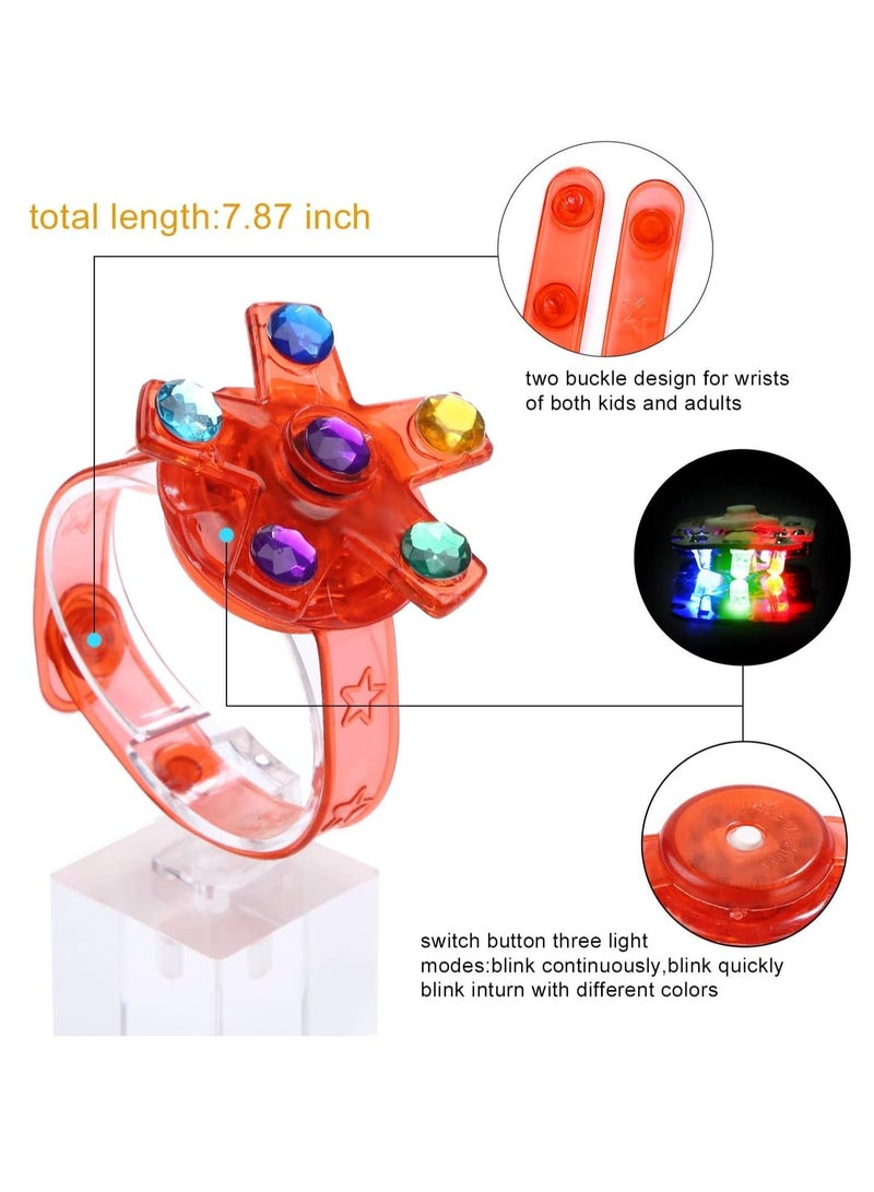 Y&D Led Light Up Bracelet, Favors for Kids 4 8 12 Glow in The Dark Party Supplies, Birthday Goodie Bags Classroom Prizes Box Basket Stuffers Girls and Boys 20 Packs - Image 5