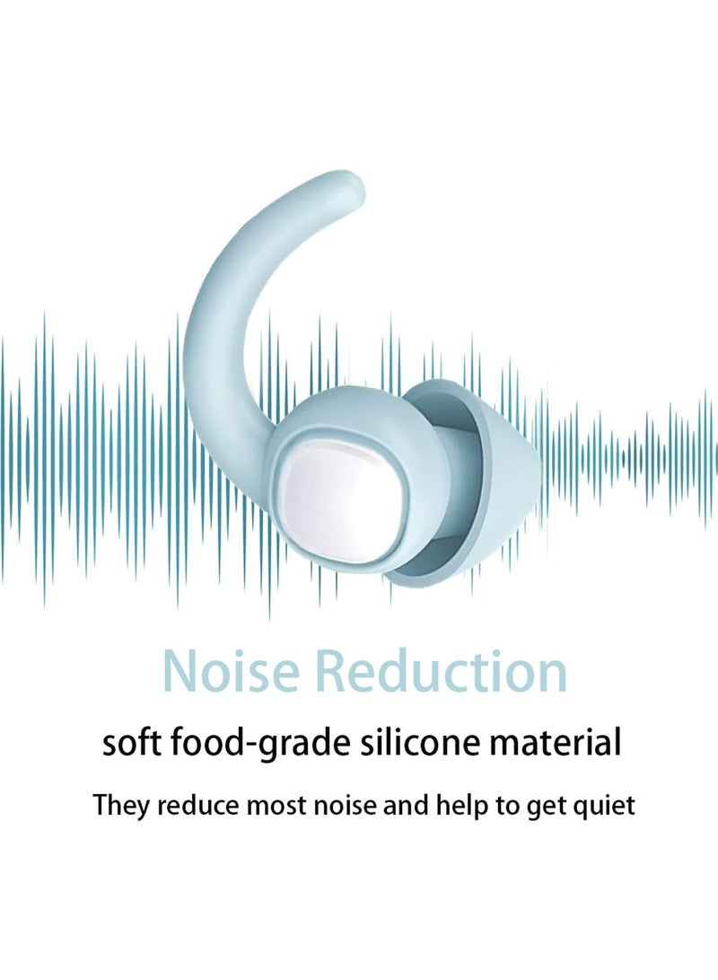 CMGTYYD Ear Plugs for Sleeping, Sound Blocking Noise Cancelling Headphones, Reusable Washable Noise Reduction Hearing Protection Ear Plug, Super Soft Silicone Earplugs for Sleeping, Travel  - Image 3