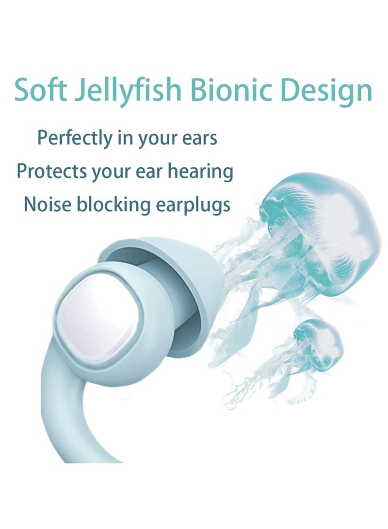 CMGTYYD Ear Plugs for Sleeping, Sound Blocking Noise Cancelling Headphones, Reusable Washable Noise Reduction Hearing Protection Ear Plug, Super Soft Silicone Earplugs for Sleeping, Travel  - Image 4