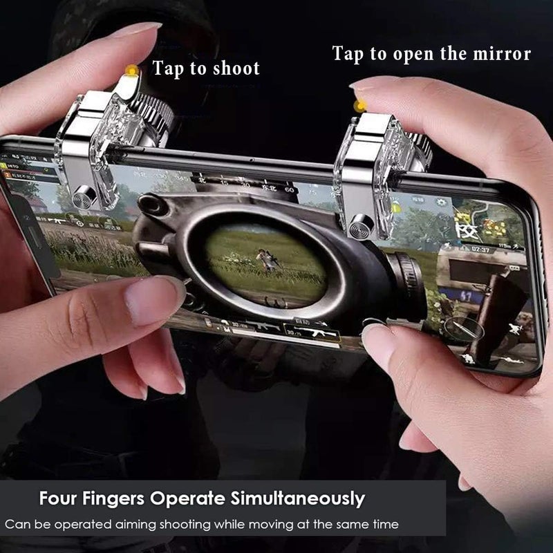 SKYCELL Games Pubg Gaming Triggers for Mobile Button Trigger Works with BGMI, CODM & Other Shooting Games (1 Pair Gaming Button) - Image 3