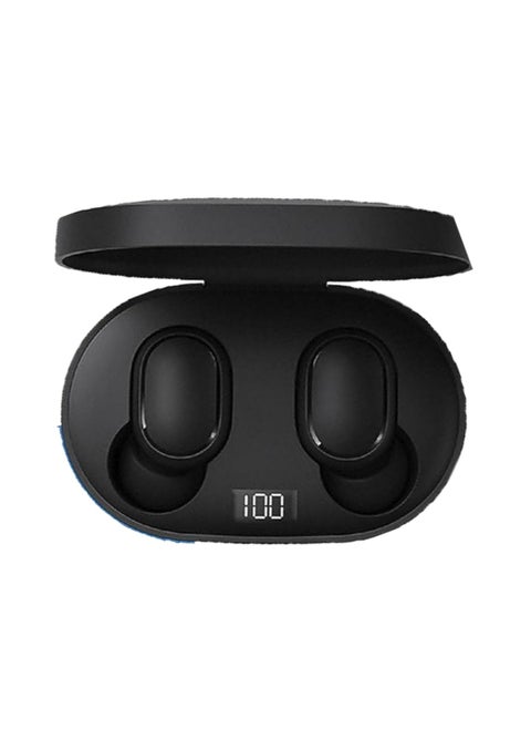Wireless In-Ear Earbuds with Mic & Charging Case – Black | High-Performance Airdots with Deep Bass, Bluetooth 5.0, Long Battery Life