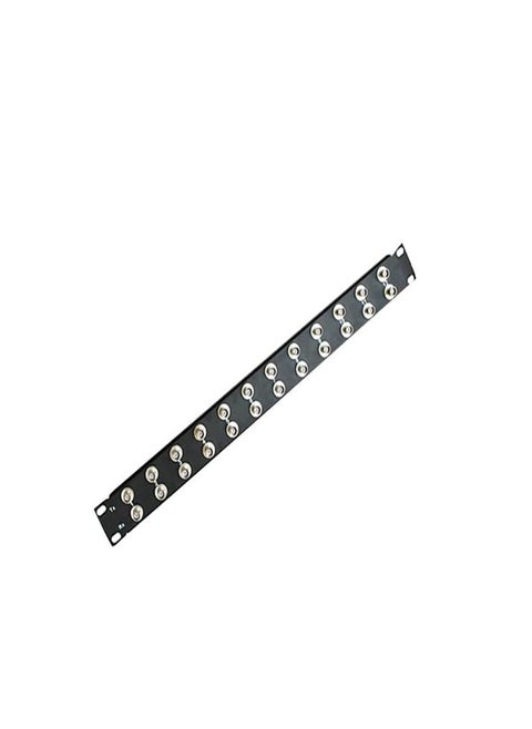 24 PORT 1U BNC PATCH PANEL Coaxial Patch Panel Fully Loaded