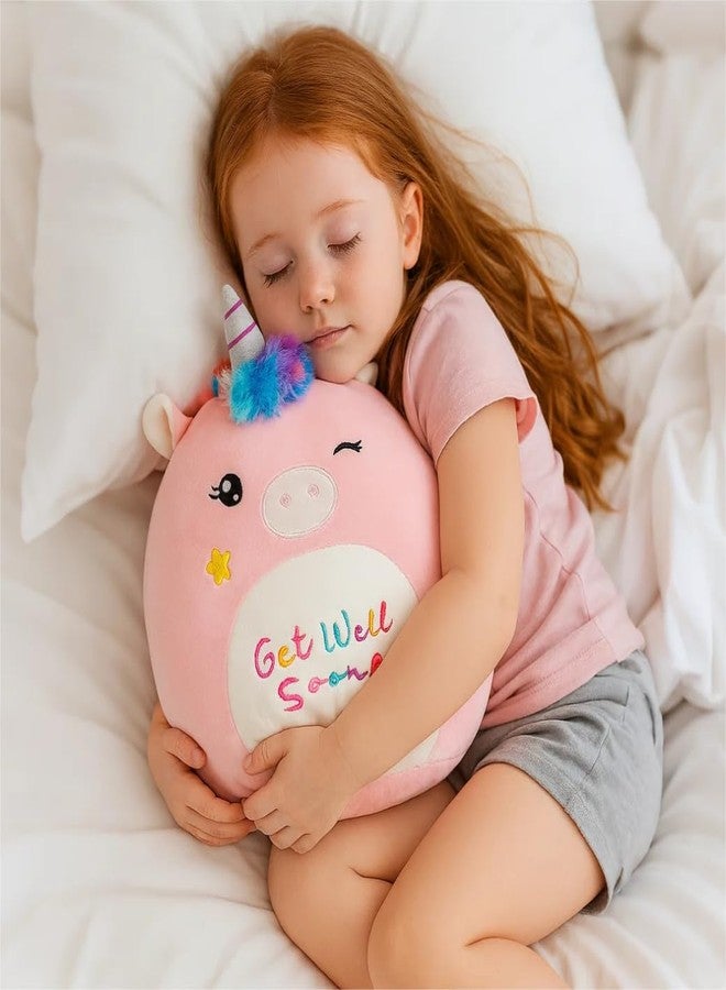 Easfan Get Well Soon Unicorn Plush Pillow Soft Plush Toy Get Well Soon Gifts for Kids Patient Feel Better for Women Throw Pillow Sofa Cushion Home Decoration - Image 3