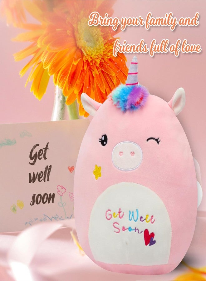 Easfan Get Well Soon Unicorn Plush Pillow Soft Plush Toy Get Well Soon Gifts for Kids Patient Feel Better for Women Throw Pillow Sofa Cushion Home Decoration - Image 4