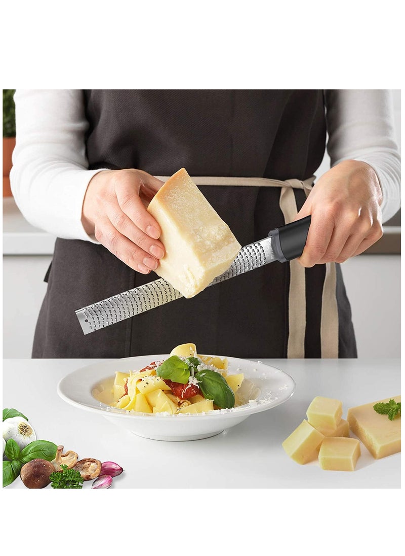 Generic - Cheese Grater&Citrus Lemon Zester with Handle for Parmesan Cheese, Ginger, Garlic, Nutmeg, Chocolate, Fruits – 304 Stainless Steel Blade - Image 1