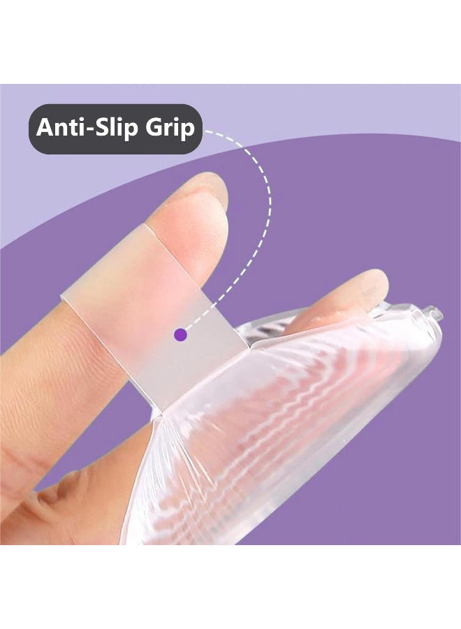 استريكو 2 × إسفنجة بودرة شفافة للوجه - مجموعة إسفنجات مكياج صغيرة جافة ورطبة لتثبيت البودرة والكونسيلر وأحمر الخدود - أدوات تجميل قابلة لإعادة الاستخدام للنساء والفتيات - Image 5