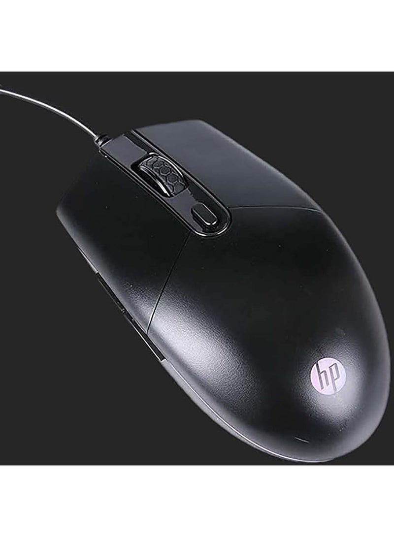 HP ماوس جيمر USB M260 أسود - مستشعر بصري مزدوج الاستخدام بدقة تصل إلى 6400 DPI وإضاءة RGB - 7ZZ81AA - Image 2