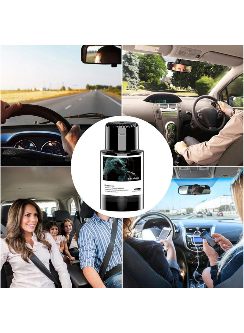Generic Smart Car Air Freshener - Automatic Essential Oils Aroma Diffuser - Rechargeable Auto On/Off Fragrance Fresheners with Starry Lights Projector -  Adjustable Mode Scent Purifier with 120mL Perfume  - Image 4