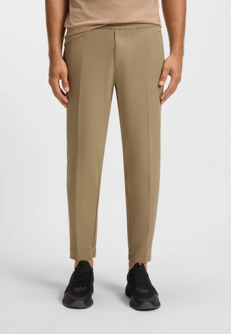 بوس Tapered-fit trousers in water-repellent stretch fabric