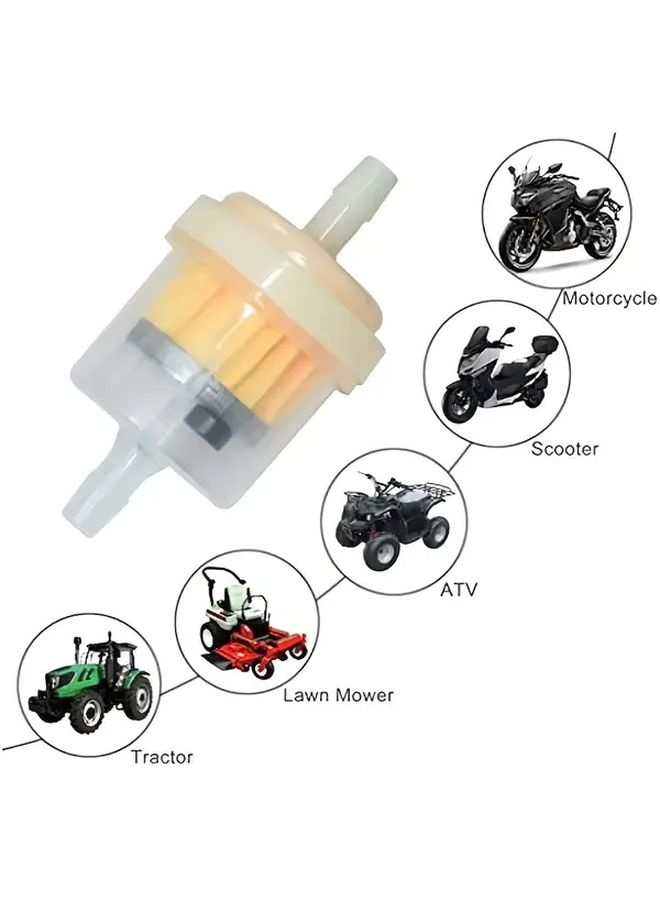 9Pcs 3 16 Inch Universal Inline Fuel Filters With Magnets For Motorcycles ATVs - Image 2