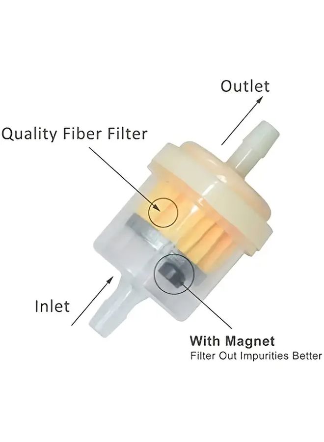 9Pcs 3 16 Inch Universal Inline Fuel Filters With Magnets For Motorcycles ATVs - Image 3