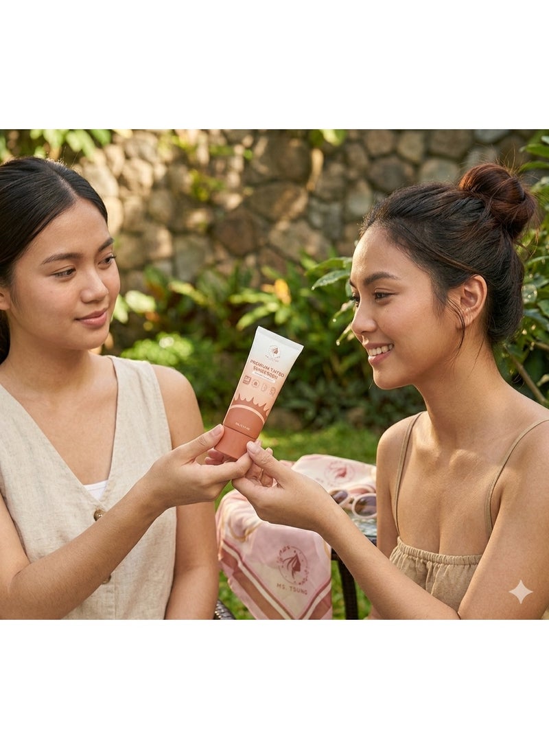 Ms Tsung Essentials MS. TSUNG Premium Tinted Sunscreen SPF 50 PA+++ Lightweight Daily Face Sun Protection Cream 50g - Image 3