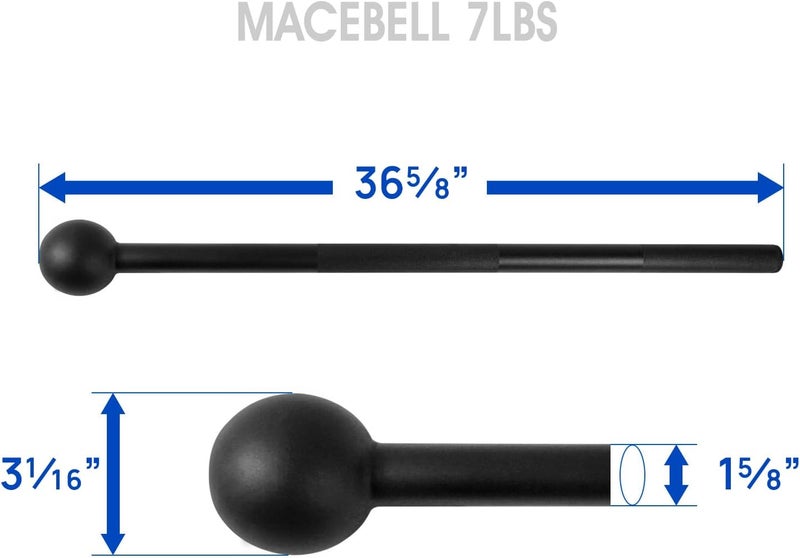 Yes4All Steel Mace Bell for Strength Training, Support Full Body, Muscles, Shoulder, Grips & Forearms Workouts, Stretching 5, 7, 10, 15, 20, 25, 30 LB For Woman & Man - Image 2