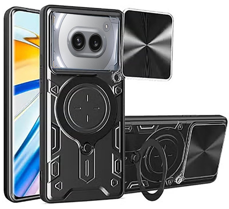 QIRG Compatible with Nothing Phone 2a Case.with Slide Camera Lens Cover Compatible with Nothing Phone 2a Case - Image 1