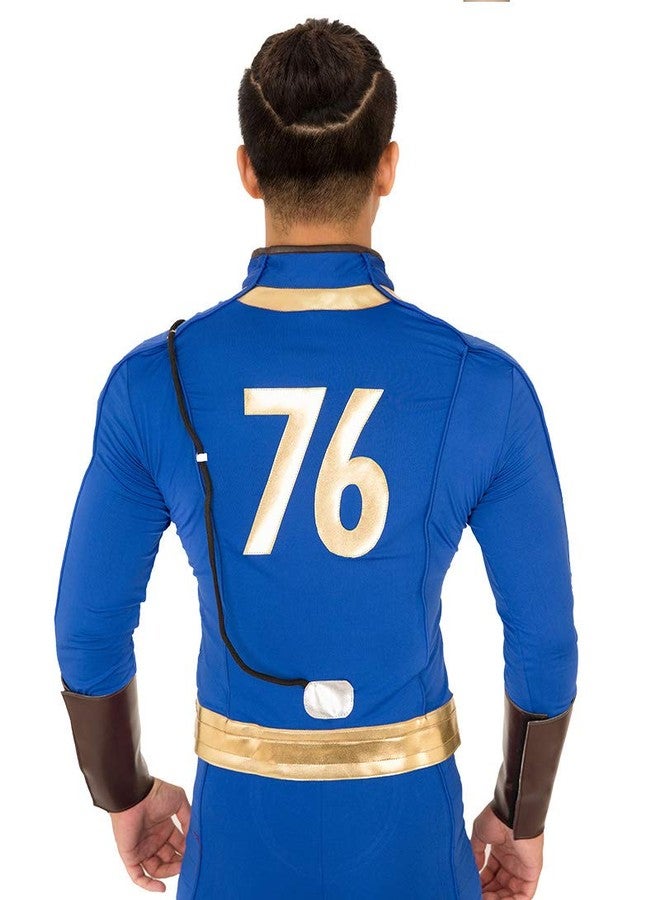 miccostumes Men's Soldier 76 Cosplay Costume Outfit Jacket Pants (M, Blue) - Image 4