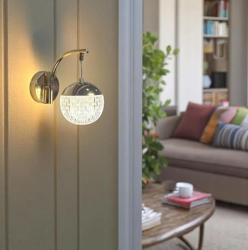 BrightLyt Wall Lights for Home Decoration, Wall Lamps for Bedroom/Living Room/Bedside, Led Wall Lamps for Restaurants/Hotels/Cafe (3 in 1 Natural, Cool and Warm) - Image 1
