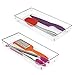 InterDesign InterDesign Linus Kitchen Drawer Organizer Ã¢â‚¬â€œ Set of 2 Storage Trays for Silverware and Utensils - Clear  - Image 2