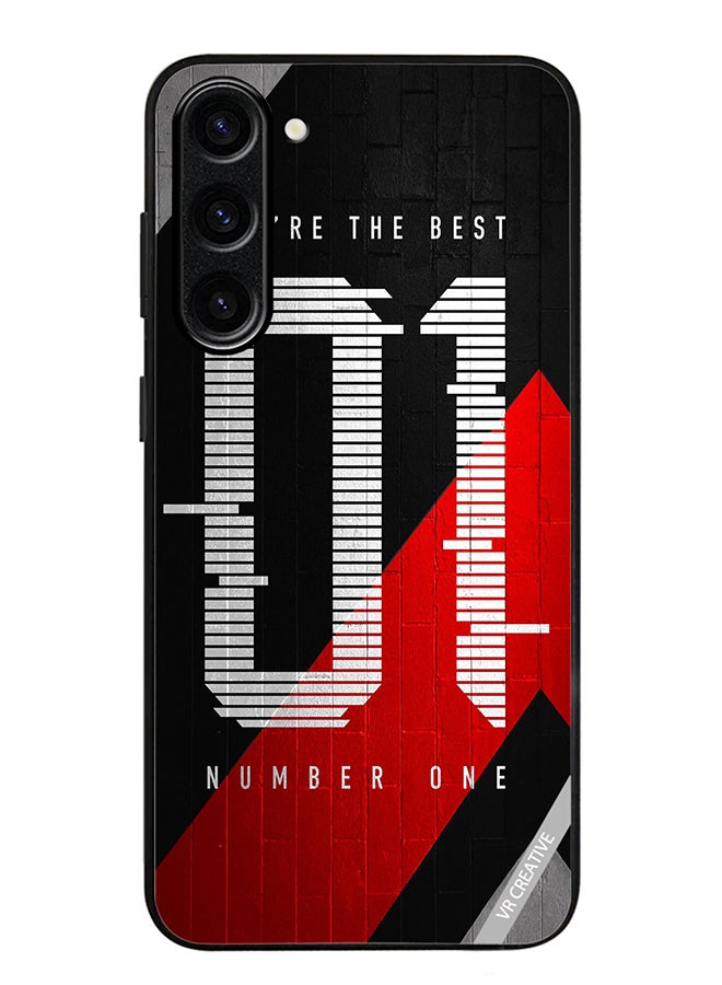 VR CREATIVE Protective Case Cover For Samsung Galaxy S24 Plus Number One Design Multicolour - Image 1