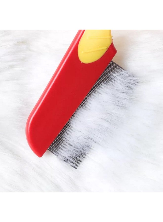 إيميلي بيتس مشط البراغيث للقطط والكلاب، مشط من الفولاذ المقاوم للصدأ لإزالة بقع القمل والبراغيث والدموع ومشط القمل للرأس وعلاج القمل من الرأس، قطعة واحدة من مشط القمل ذو الأسنان الفولاذية للبالغين والأطفال والحيوانات الأليفة - Image 4