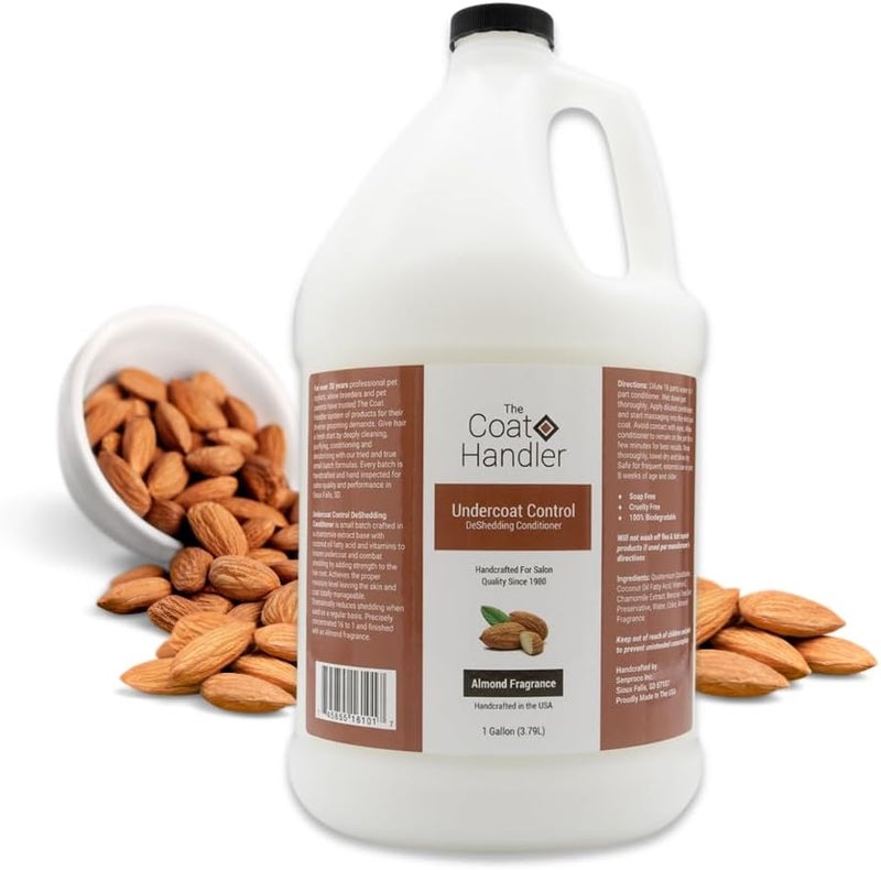 The Coat Handler Undercoat Control Deshedding Conditioner, 1 Gallon - Combats and Reduces Shedding, Undercoat Removal, Omega 3 & 6 Rich, Vitamin E Strengthens Hair Follicles, All-Natural Ingredients - Image 1