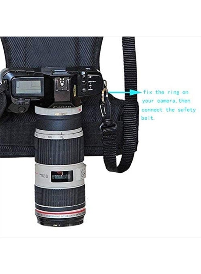 Nicama Dual Shoulder Camera Strap for Two-Cameras, Carrier Chest Harness Vest with Mounting Hubs & Backup Safety Straps for DSLR Canon 6D 5D2 5D3 Nikon D800 D810 Sony A7S Sigma Olympus - Image 4