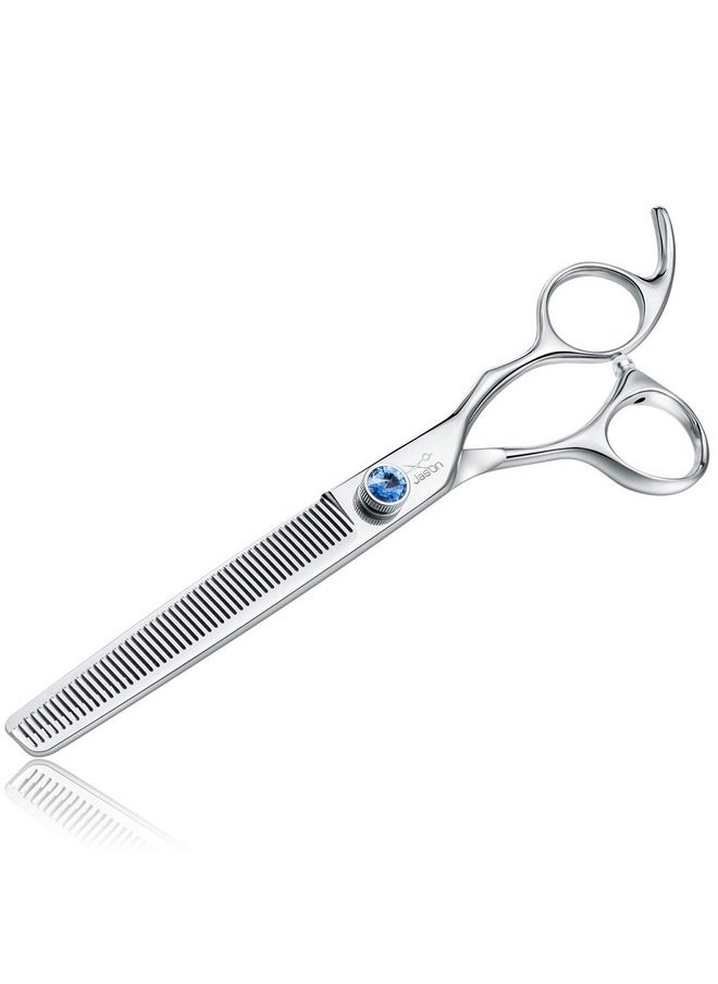 7" 50 Teeth Thinning Dog Grooming Blending Scissor, Ergonomic Pet Grooming Thinner Blender Shears Cat Trimming Texturizing Kit With Offset Handle And A Jewelled Screw, 30% Thinning Rate - pzsku/Z7D70E7E2C17F3EDC80A9Z/45/_/1726221374/aac1ca6a-4af9-4532-bc0f-3469d5426dc4