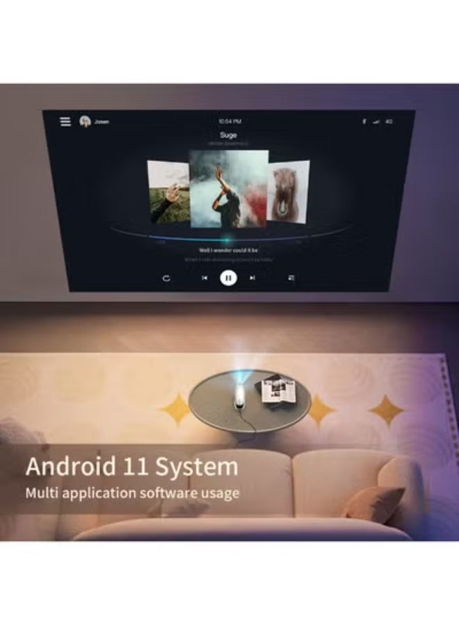 Mini Projector 270° Rotatable 1080P – Android 11 Smart Projector with 5G WiFi & Bluetooth 5.0 - Image 4
