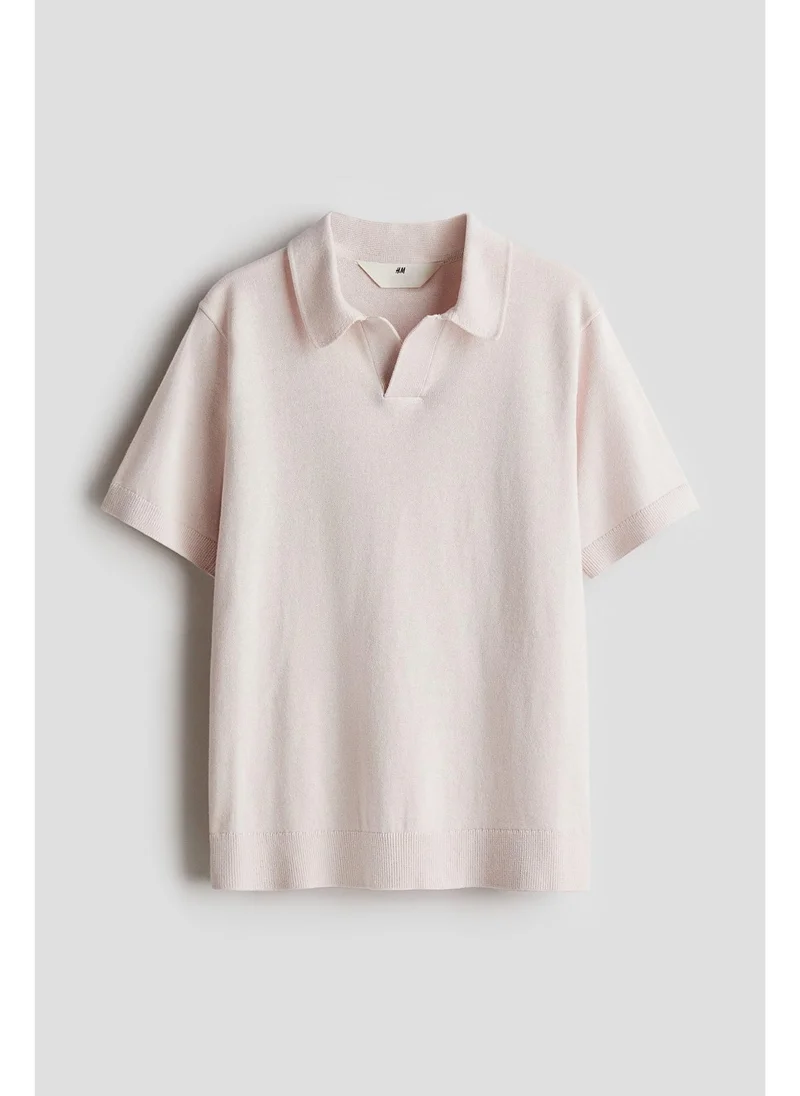 اتش اند ام Fine-knit polo shirt