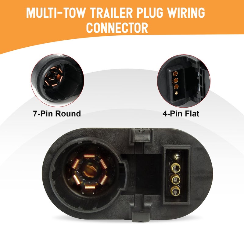 Jetuplusllc Tow Hitch Wiring Harness Connector 82824-0C150 for Toyota Tacoma 2016-2022, Tundra 2009-2022 - Image 2