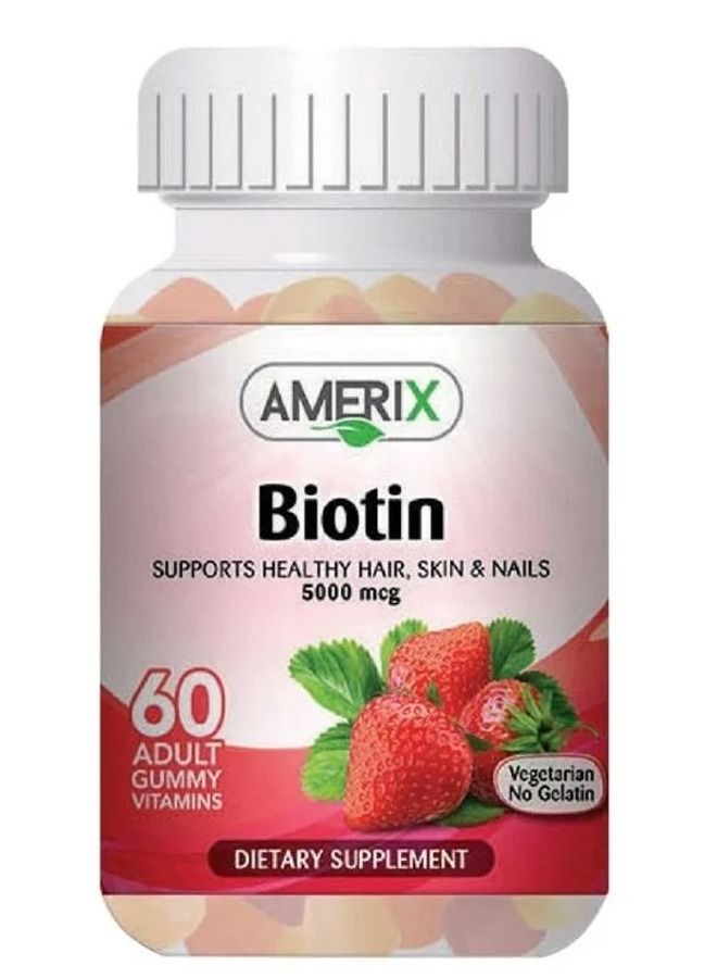 اميركس Amerix Adult Biotin Vitamin Gummies, 60 Count - Image 1