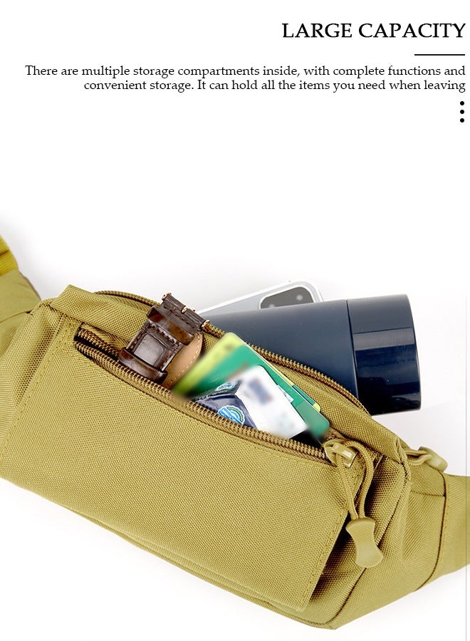 DUNISO Waist Pack for Men and Women Crossbody Waist Bag Pack Belt Bag Wallet for Travel Walking Running Hiking Cycling Outdoor Sports Easy Carry Any Phone Black - Image 3