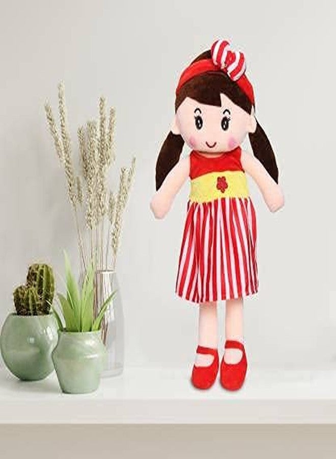Fun4you Soft Baby Doll - Plush Toy for Girls | Safe and Imaginative Play | Stuffed Doll for Girls | Plush Toy for Kids | Helps to Learn Role Play Safe for Kids Made in India Red -80 cm (Pack of 1) - Image 2