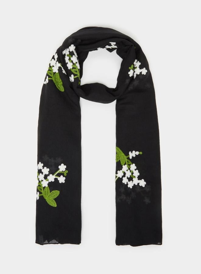 Styli Floral Embroidered Hijab  - Image 1