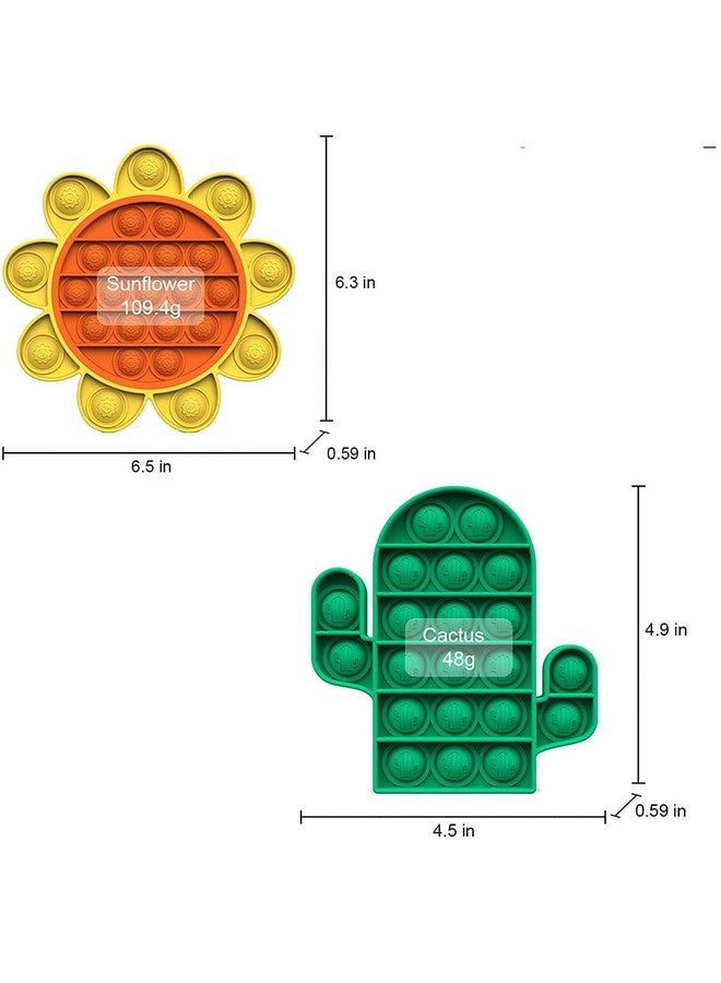 فنبلاست مجموعة FunBlast Pop it (عبوة من لعبتين Popit)، ألعاب أطفال، ألعاب فيدجيت، لعبة Pop it، لعبة Push Pop Bubble Fidget الحسية، لعبة تخفيف التوتر Fidget الحسية، هدايا مبتكرة للبنات والأولاد والأطفال (18) - Image 3