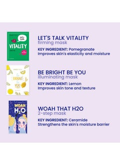FACETORY FACETORY K Beauty Face Mask Skin Care - BEST OF 7 COLLECTION Sheet Mask Set (14 pc) | Natural Premium Korean Face Mask For All Skin Types - No Sulfates No Parabens  - Image 5