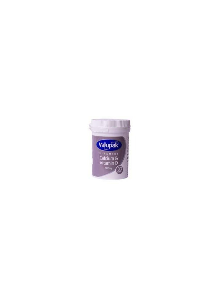 VALUPAK Calcium With Vitamin D Dietary Supplement - 30 Capsules