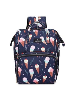 THE CLOWNFISH Baby On Board Series Multipurpose Diaper Bag;Backpack;Nappy Bag;Handbag;Maternity Bag For Baby Essentials With Bottle Organizer & Tissues Dispensing Pocket In Polyester (Navy Blue)  - Image 2