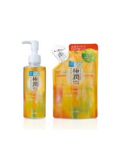 Hada Labo Rohto Hadalabo Gokujyun Oil Cleansing 200ml bottle + 180ml Refill Pouch Set Japan Import  - Image 1