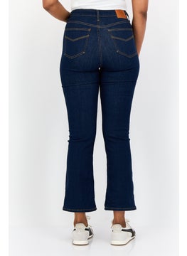 ESPRIT Women Regular Fit Plain Straight Leg Jeans, Blue  - Image 2