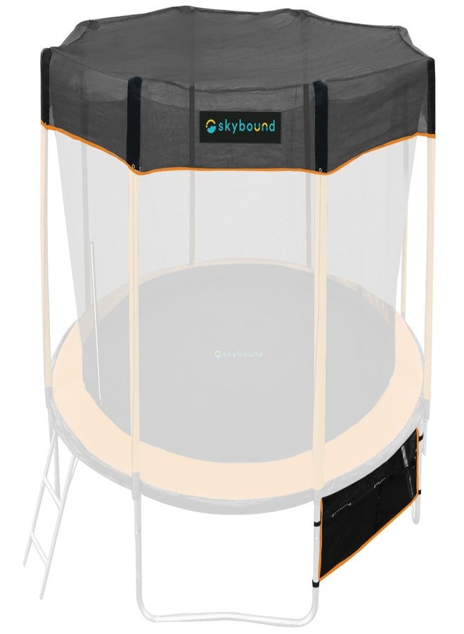 SkyBound Recreational Trampoline Cover - Tent for 10ft Round Outdoor Trampoline - Heavy Duty Sun Shade Covers for Straight-Pole Round Trampolines - Only Includes Top Cover and Shoe Bag (Orange)