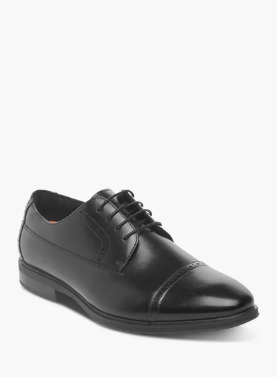Le Confort Mens Textured Lace-Up Derby Shoes