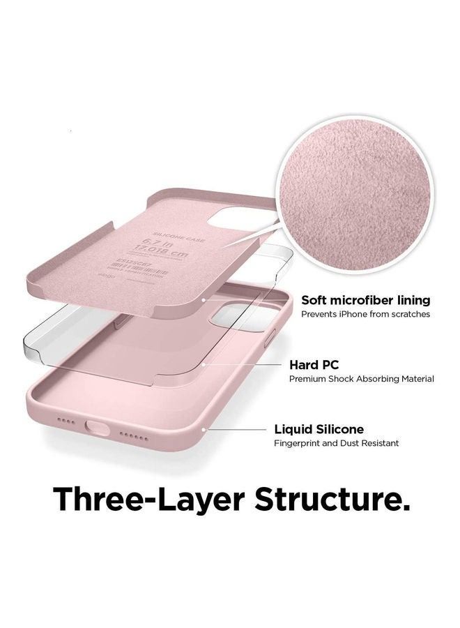 غطاء مقاوم للصدمات من 3 طبقات لهاتف iPhone 12 Pro Max وردي جميل - Image 2